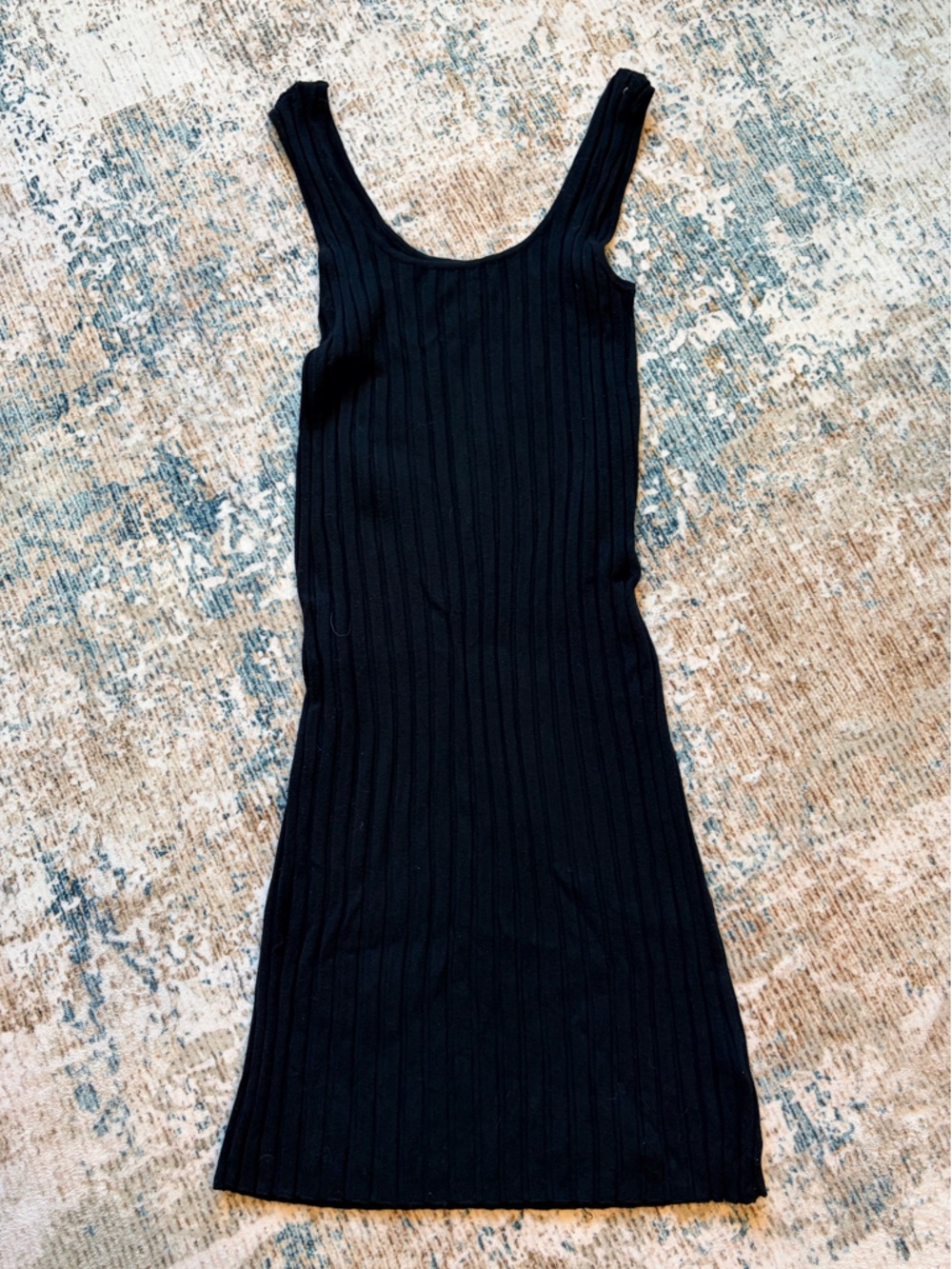 a new day Black Ribbed Maxi Tank Dress - Picture 2 of 3